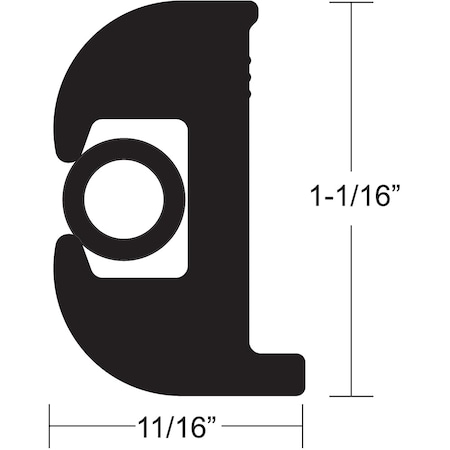 Taco Marine Flex Vinyl Rub Rail Kit - Black w/Black Insert - 50' - 1-1/16" V11-0809BBK50-2